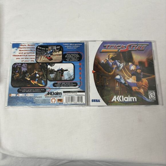 Sega Dreamcast Video Game Trick Style Complete With Original Case And Manual - Picture 12 of 12